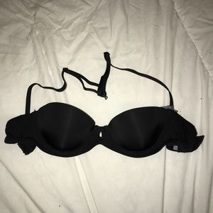 32A Aerie Black Strapless Bra + Removable Straps